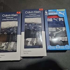 Medium Boys Calvin Klien And Puma Boxer Breif